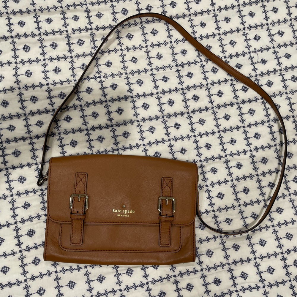 Kate Spade Brown Leather Crossbody Bag